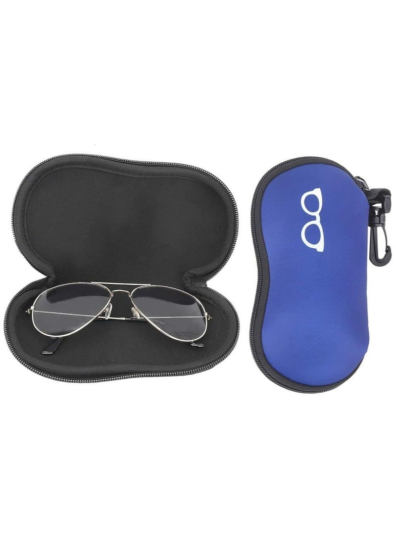 Oasisgalore 2pcs Waterproof and Shatter-Resistant Sunglasses Carry Cases with Zipper for Outdoors and Diving - Image 3